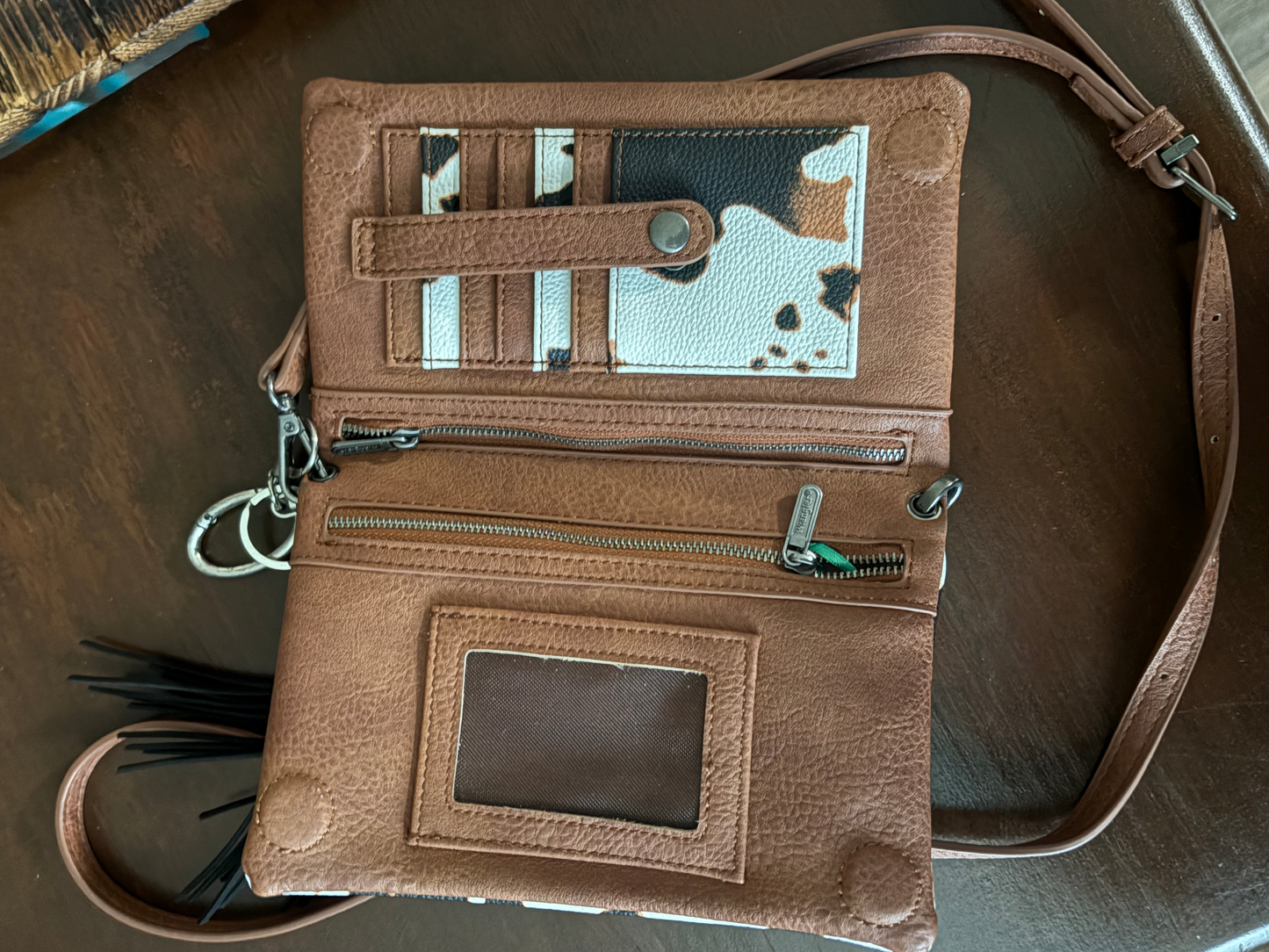 Cow print cross body