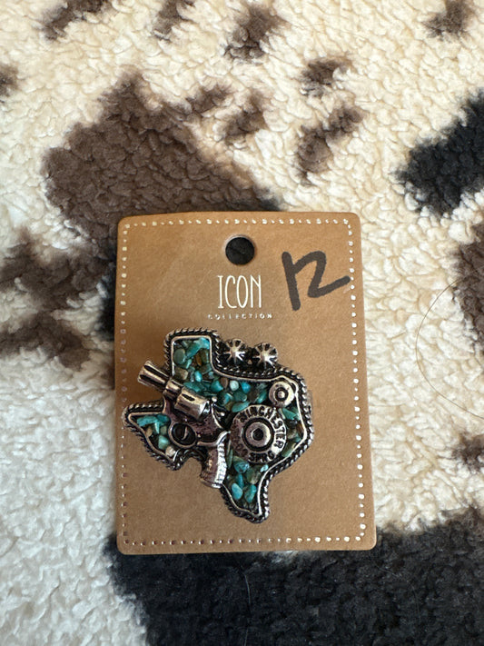 🤠 Texas Turquoise Revolver Ring