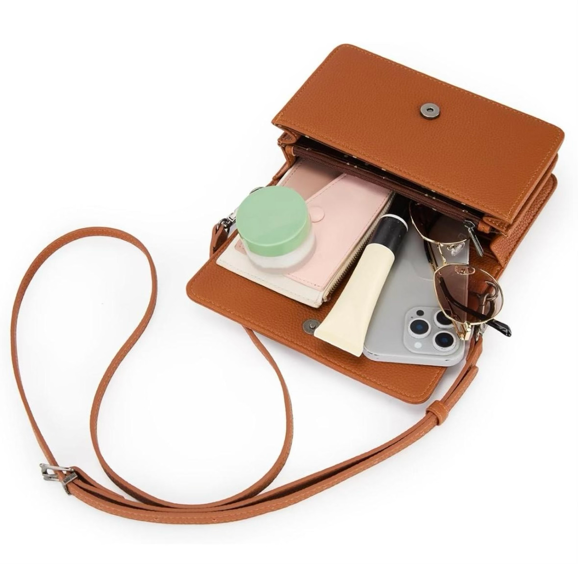 Brown cross body