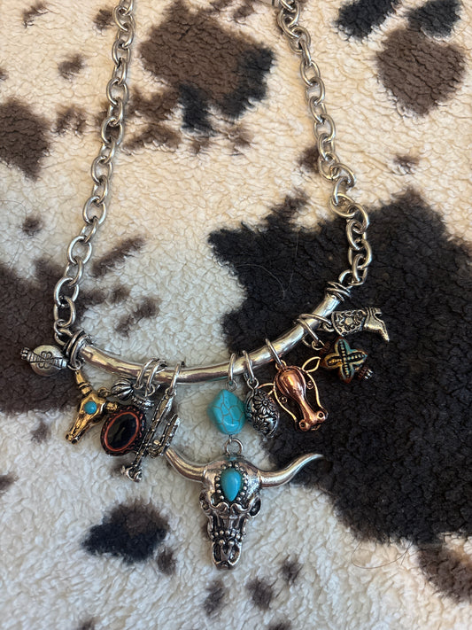 🤠 Western Charm Necklace & Earring Set