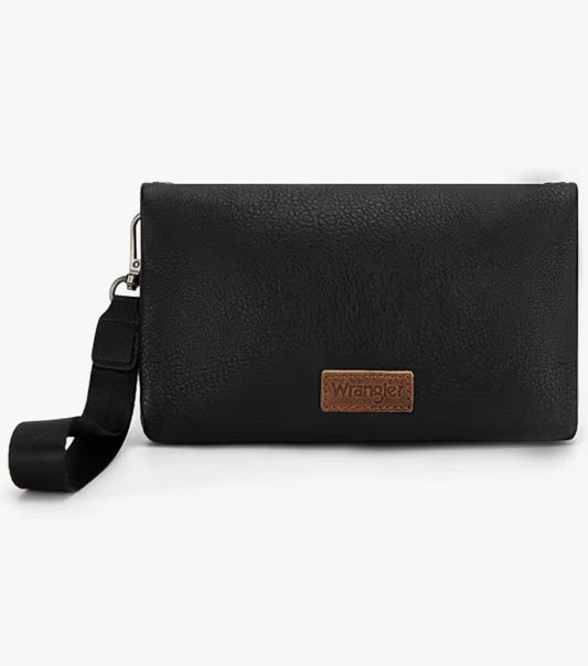 Black wrangler cross body Wallet