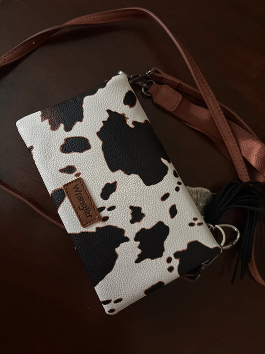 Cow print cross body